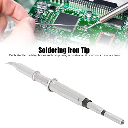 Image of C115 Soldering Iron Tip, Soldering Iron Tip C115 Solder Head Welding Heating Soldering Iron Head Replacement for JBC 115 Soldering Station(C115 is Curved tip)