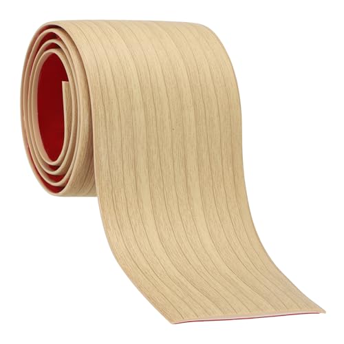 PATIKIL Self Adhesive Floor Transition Strip 10 ft x 3" Vinyl Flat Divider Flooring for Joining Floor Gaps Carpet Transition Floor Tiles, Oak