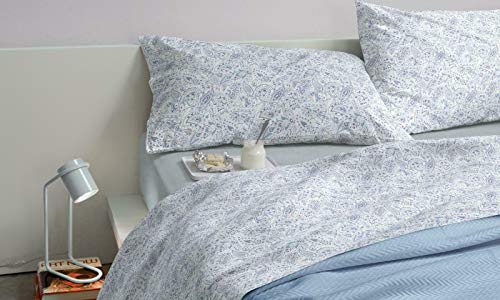 Bassetti Completo Letto Matrimoniale 2 Due PIAZZE Dream 100% Cotone Sopra + Sotto + 2 FEDERE (Maui grigio)
