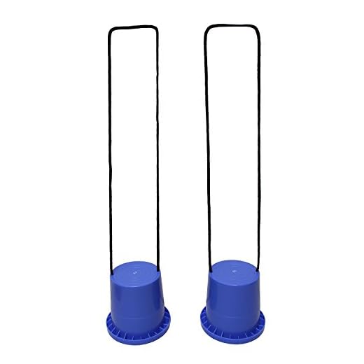 Get Out! Bucket Stilts in Blue – Kid Stilt 2-Pack (Pair) Walking Cups for Children – Kids Stepper Toy Walking Stilts
