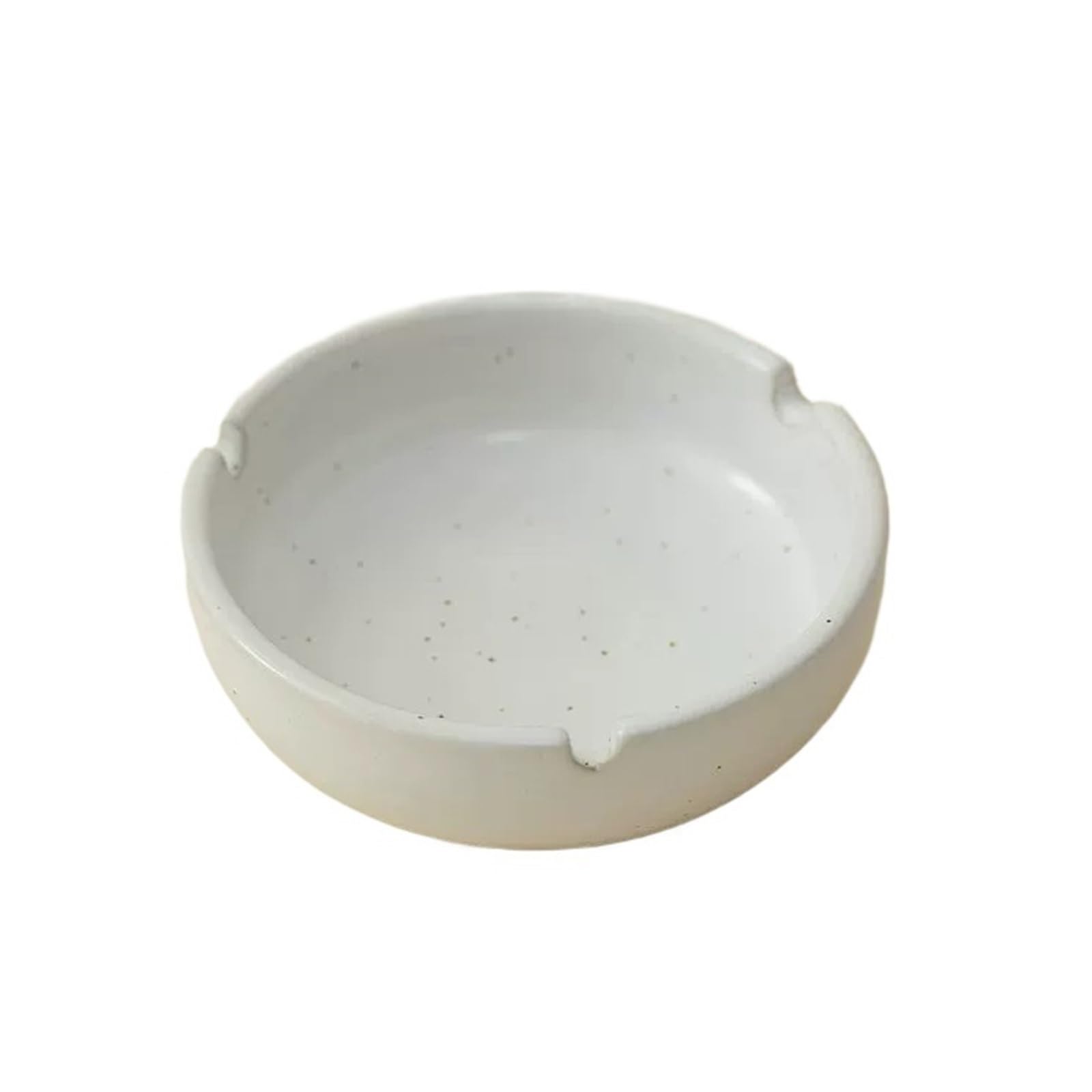 Zhaoj24-05 Cigar Ashtrays Small Circular Ceramic Ashtray For Home Useliving Room Hotel(White)