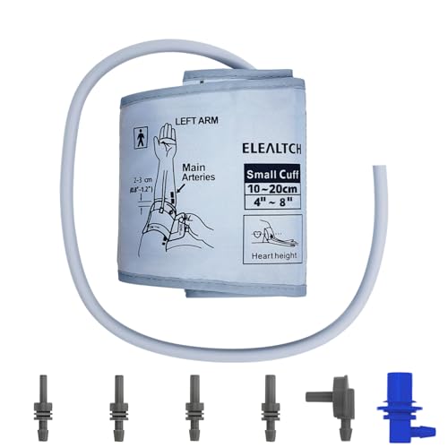 Child Extra Small Cuff Compatible with Most BP Monitors 4”-8” Inches (10-20CM) Blood Pressure Cuff ARM BP Replacement Cuff for Pediatric (Extra Small)