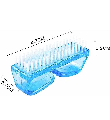 ZAUKY Nail Brush for Hand Fingernail Foot Nail Cleaner (MULTICOLOR)(PACK OF 1) - Image 2