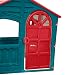 Palplay Kunststoffspielhaus | Haus des Spaßes | Spielhaus für drinnen und draußen | UV-beständig | Spielhaus für Mädchen und Jungen ab 2 Jahren | Rot, Grün & weiß