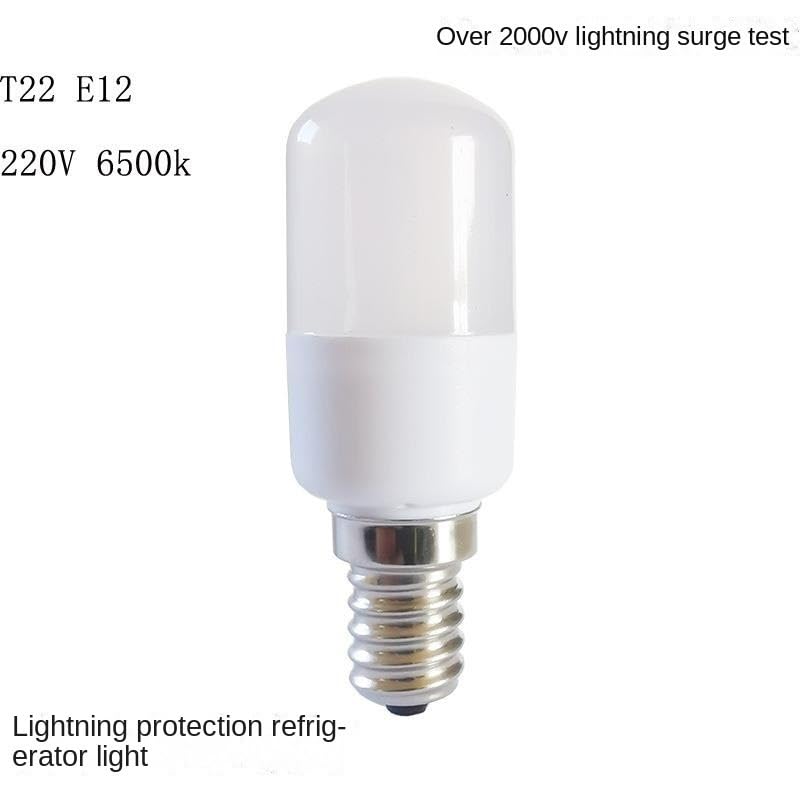 JiuRui LED Lampadine 1000 pz/lotto T22 2W LED Frigorifero Luce E12 AC220V LED Personalizzato Lampadina Congelatore (Dimensione : 3000K Warm white)