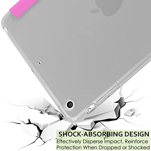Image of DuraSafe Cases for iPad 7.9 Inch Mini 3 2 1 Generation [iPad Mini 3rd 2nd 1st ] A1599 A1489 A1432 MGNV2HN /A MGYE2HN /A MGNR2HN /A ME277HN /A MD528HN /AiPad Cover with Translucent Frosted Hard Back - Pink