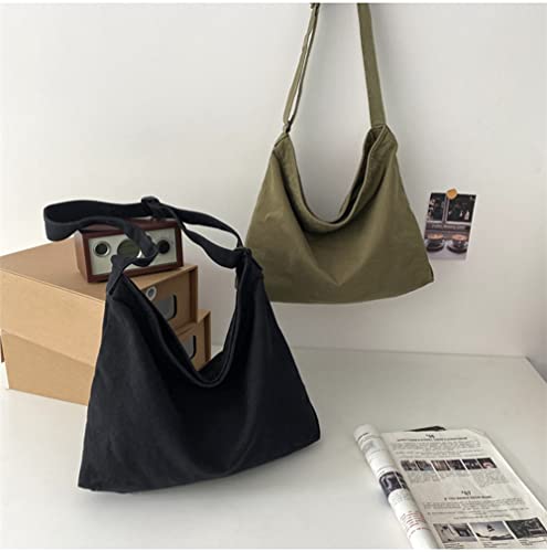 Image of Women Shoulder Bags Canvas Tote Bag Handbag Large Hobo with Pockets Work Bags for Women and Men