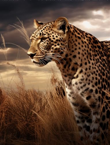 Kit broderie perles guépard sauvage COKYIS, le cadeau créatif idéal pour adulte