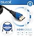 Micca MPLAY-HD Mini Digital Media Player with IR Remote Control Bundle with Blucoil 8-FT HDMI Cable, and 5-Pack of Reusable Cable Ties