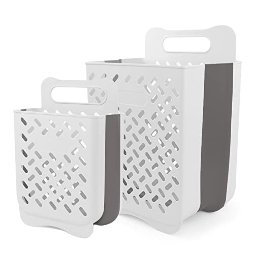 Laundry Basket Hamper,Hanging Wall Collapsible Laundry with Handle,Space-Saving Foldable Storage...