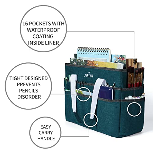 JJRING Large Craft Organizer Tote Bag