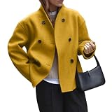 zara vestido amarillo lentejuelas [Corte corto y corte limpio] → Diseño corto, adelgazante y alargando las líneas de las piernas. Resuelve el problema de los abrigos tradicionales demasiado largos y mejora la proporción general. Adecuado para mujeres o mujeres que crean una imagen inteligente
