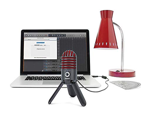Samson Meteor Mic Usb Studio Microphone, Titanium Black/Red - Limited Edition #TOP1