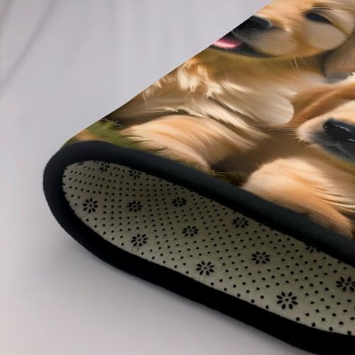Tapis de luxe Golden Retriever imprimé de qualité supérieure pour sol