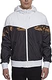 Sencillo cuello de Kent Urban Classics Advanced Arrow Windrunner Chaqueta, Blk/Wht/Woodcamo, XL para Hombre