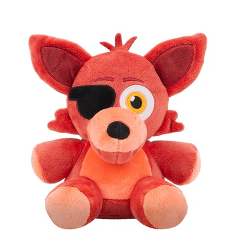 Five Nights at Freddy’s Peluche Classic Foxy - Peluche de 20 cm dans Un matériau Doux et avec des Yeux phosphorescents