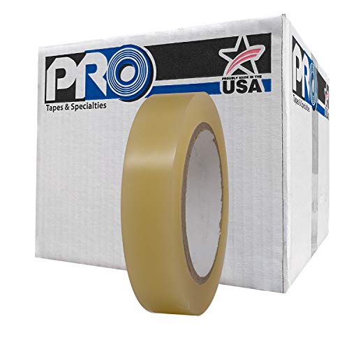 Image of ProTapes Pro 50 Premium Vinyl Safety Marking and Dance Floor Splicing Tape, 6 mils Thick, 36 yds Length x 1 inch Width, Clear (Pack of 36)