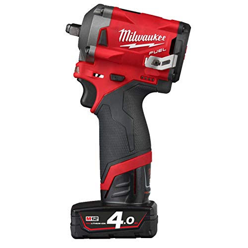 Milwaukee Atornilladora de impacto FUEL M12 FIW38-422X - 1 batería 4,0 Ah - 1 batería 2,0 Ah - 1 cargador 4933464613,...