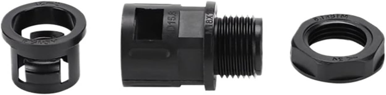 Cable Gland AD42.5 Plastic Flexible Straight Nylon Cable Duct Gland PG36 M40 M42 M48 Direct Plug-in Hose Connector Conduit Adaptor(AD34.5-PG29-5PCS)