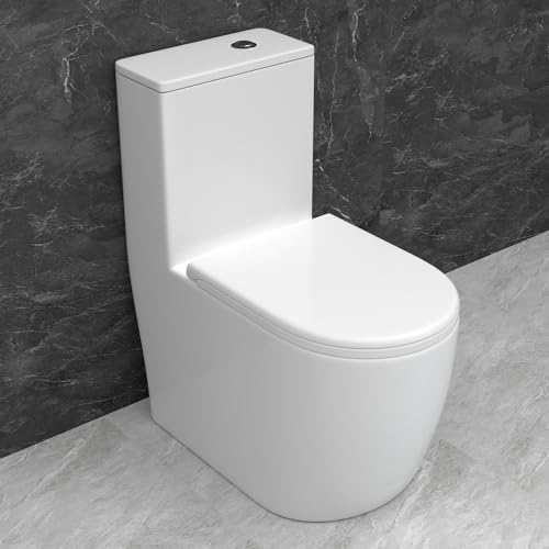 WinZo WZ5311 Rear Outlet Toilet One Piece Modern Design,Back...