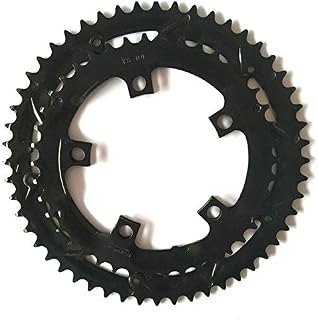 MENGGOO 2pcs Electric Bike Chain Wheel 42T + 52T Black Iron Bicycle Chainring Chains Ring Wheels For T o n g s h e n g TSDZ2 Motor Cycling Parts
