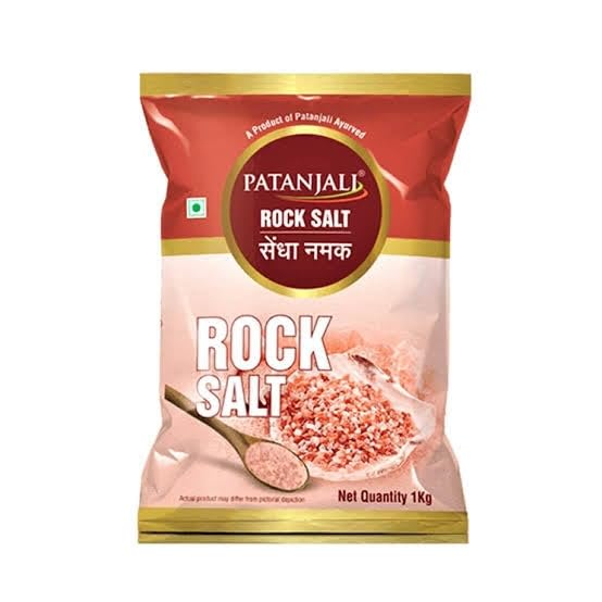 Patanjali Sendha Namak/ Rock Salt, 1 kg Pack