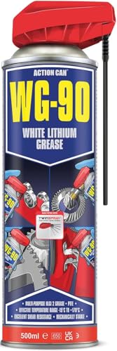 Action Can WG-90 White Calcium Grease Gearbox Lubricant Spray 500ml