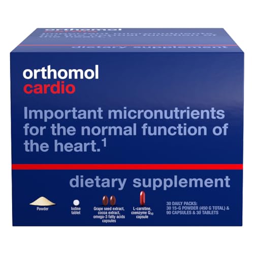 Orthomol Cardio, 30-Day Supply, Comprehensive Supplement for Card...