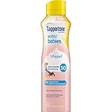 Coppertone WaterBABIES Whipped Sunscreen Lotion Broad Spectrum SPF 50 (5 Ounce) (Packaging may vary)