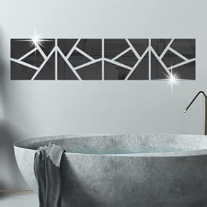Spiegeltegels zelfklevende muurstickers, tegelspiegel spiegel muur, spiegeltegels zelfklevende spiegel, DIY keuken…