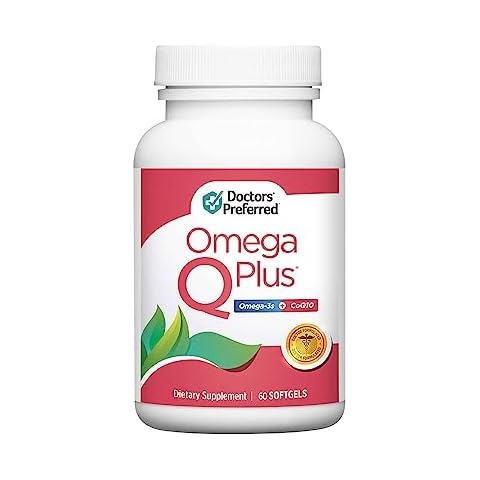 DOCTORS' PREFERRED Omega Q Plus– Omega-3 and CoQ10 Supplement Delivers Everyday Heart Health Support with 50 mg of CoQ10 and Provides Antioxidant Power (60 softgels) Cover