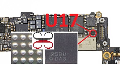  GIGABUE U17 Camera Flash Light Control SMD IC Chip 16 Pins per Scheda Madre iPhone 5