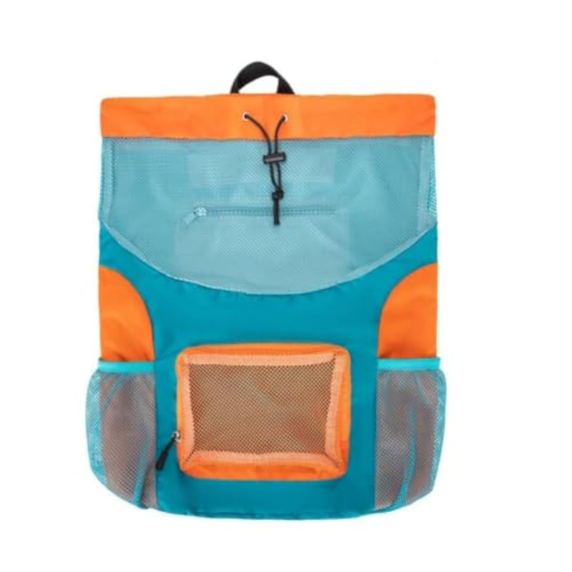 Lightweight Mesh Drawstring Backpack with Pockets