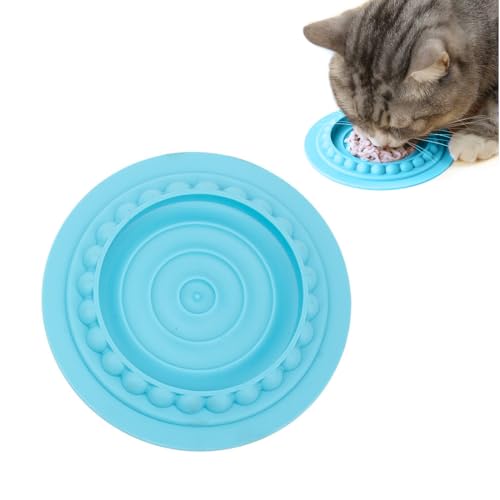 UENXRXE Comedero gato Comedero interactivo gatos Comedero Antivoracidad para Gatos Perros Pequeños, Antideslizante para Comida Lenta Gato Mascotas Perro Pequeño,comedero antivoracidad gato