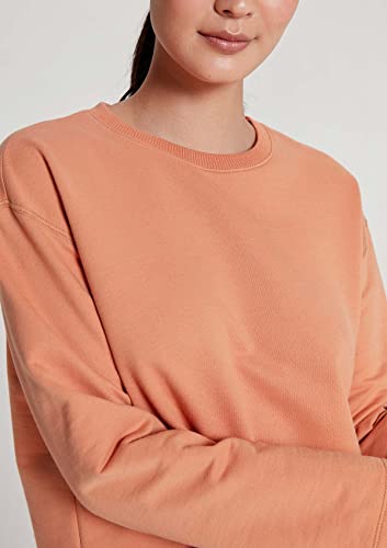 Blusa Básica Feminina Em Moletom Sem Pelúcia Marrom XG