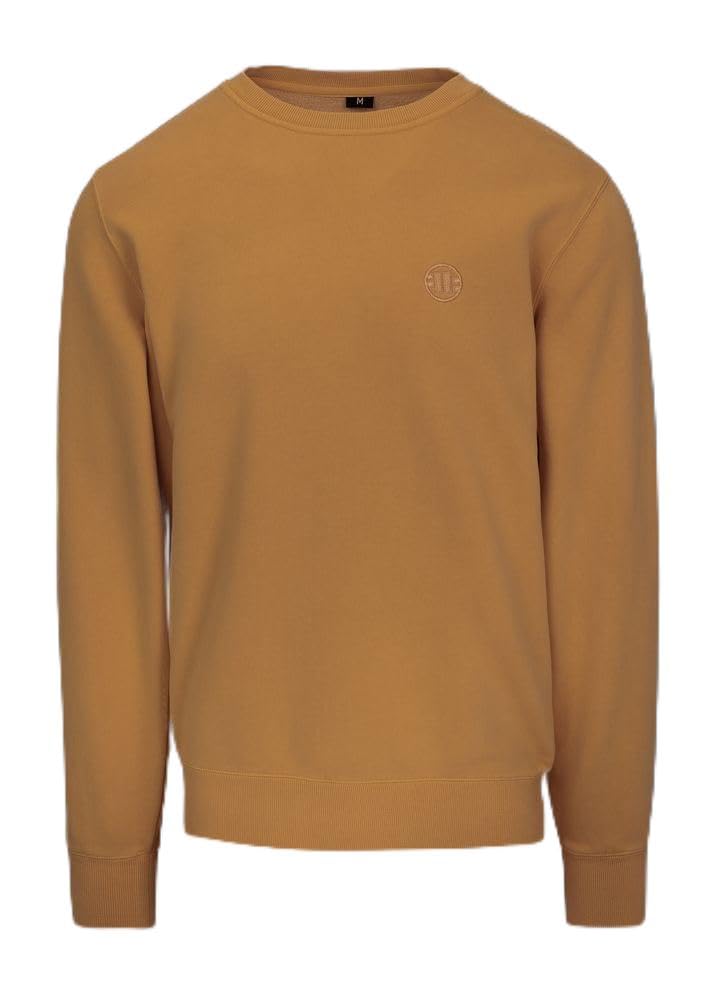 PITBULL – Felpa Uomo Girocollo Lancaster II, Felpe in Cotone a Maniche Lunghe, Morbida e Resistente, vestibilità Regolare Classica, Moda Casual, Tempo Libero e Palestra