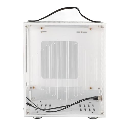 Gabinete para PC de escritorio DIY Dpofirs, diseño hueco con flujo de aire 360 grados, Miniatura ITX, color blanco miniatura 4