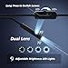 Pixaco Dual Lens Endoscope Camera with Light (1920 * 1440) Inspection Camera with 9 Adjustable LED Lights (16.5 ft) Semi Rigid Cable Borescope for iPhone, iPad, Samsung and Android Devices.
