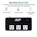 Key Power 230-Watt Step Down 220V to 110V Voltage Converter & International Travel Adapter/Power Converter with USB-C Port 18W - [Use for USA Appliance Overseas in Europe, AU, UK, Ireland, etc.]