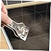 Unomor 6-Piece Non-Scratch Glass and Ceramic Hob Scraper Set Comfortable to Hold Cleaning Tools Sturdy Stainless Steel Blades for Home and Kitchen Use