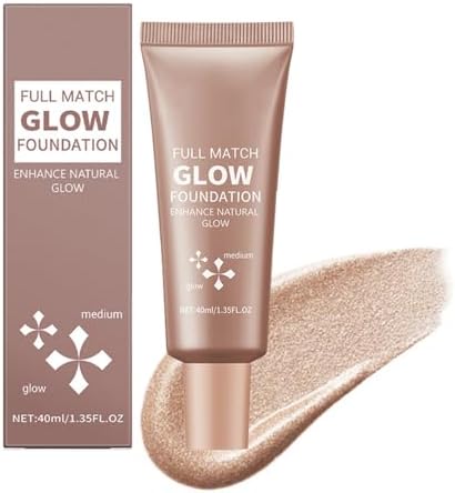 Natural Glow Illuminator Glotion - Hydrating, Long-Lasting Highlighter for Face & Body with Sheer to Light Buildable Coverage and Radiant, Sun-Kissed Look, 1.35 fl oz (#3 Medium, 1 Piece)