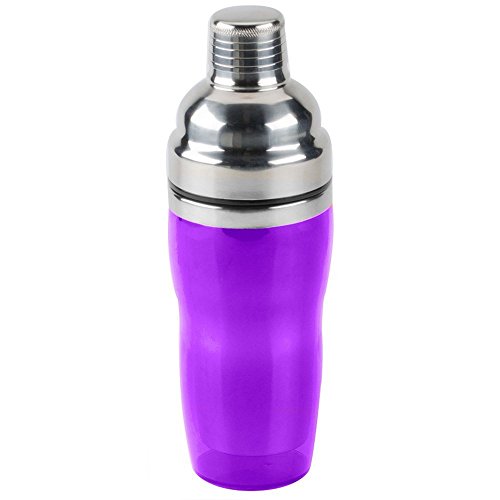 American Metalcraft PAS61 Cocktail Shaker, Stainless Steel, Acrylic, Purple, 16 Oz.