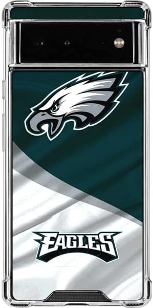 Skinit Clear Phone Case Compatible with Google Pixel 6 - Officially Licensed NFL Philadelphia Eagles Design