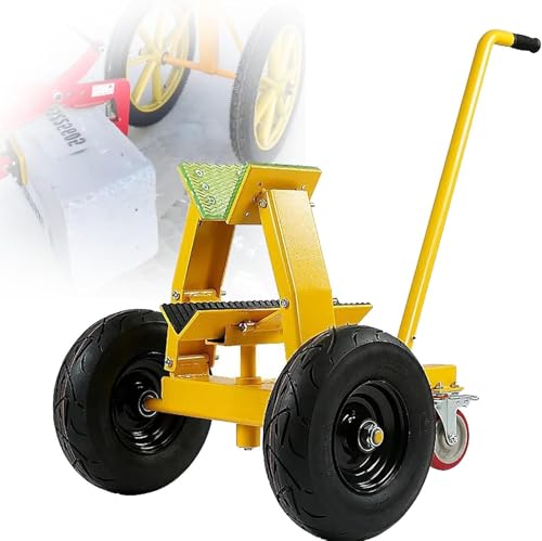 KJZQXYX Carro Panel, Herramienta de Transporte móvil de Alta Resistencia para Ahorrar Mano de Obra, con Ruedas de Freno universales y palé portante en Forma de V