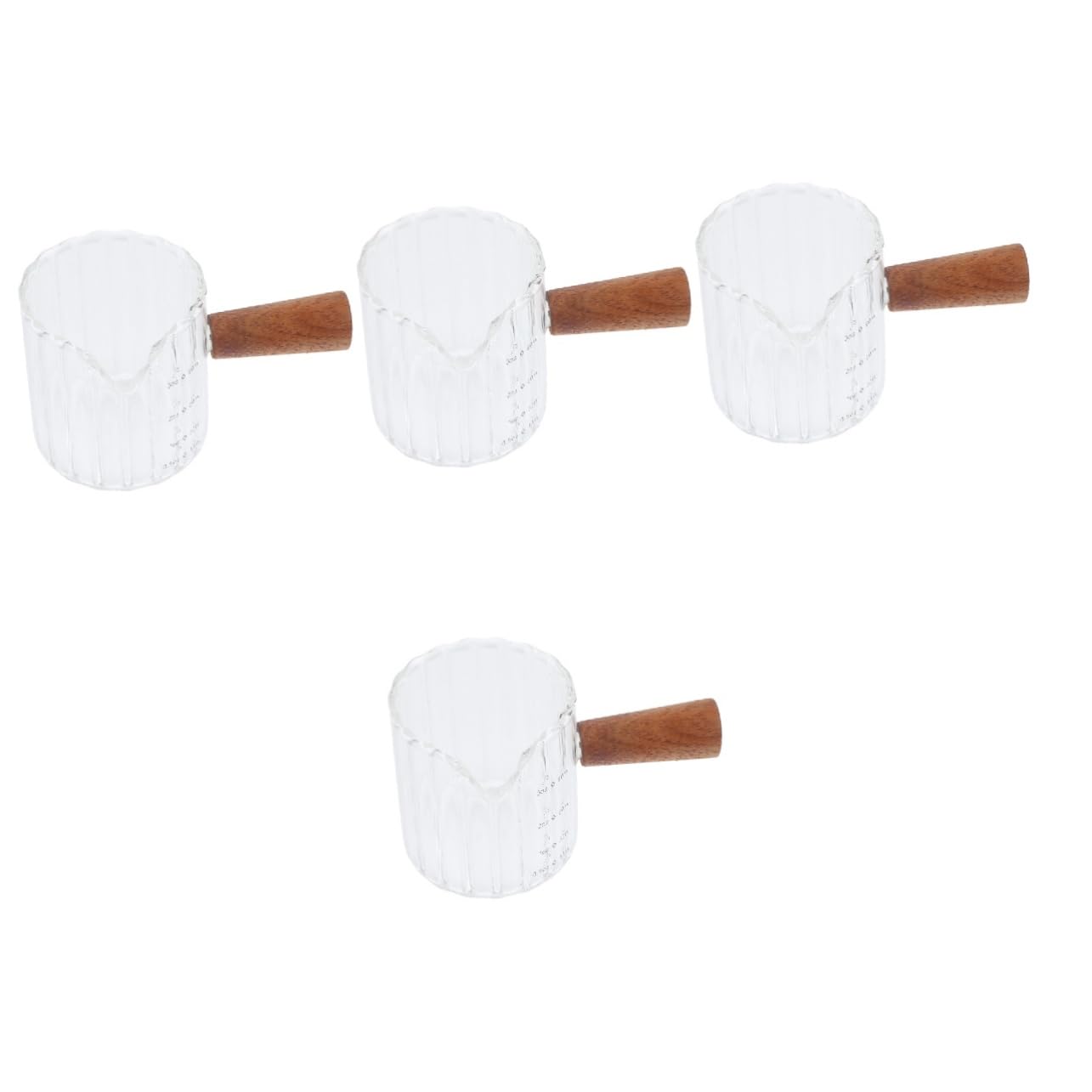 TOPBATHY 4 Pezzi Manico Per Caraffa Per Caffè Espresso 90 Ml Tazza Graduata in Per Caffè Per Beccuccio Della Caraffa