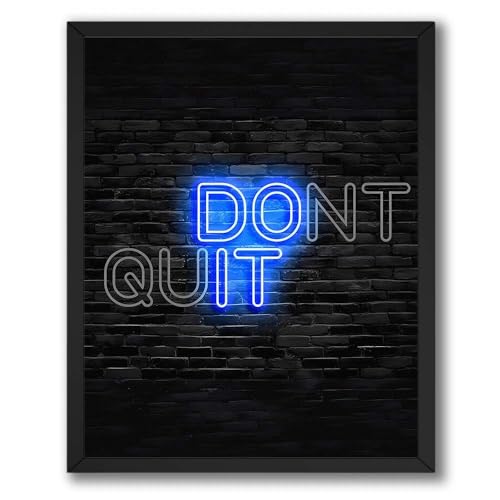 InkFlow Posters Don't Quit Poster - Motivational Wall Art for