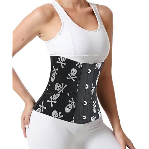 RIBIKA Women's Steel Boned Corset Waist Trainer Underbust Bustier Top Waist Cincher Hourglass Body Shaper Cover