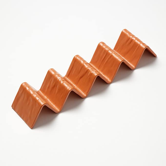 American Metalcraft THMT5 Melamine Taco Holder, Terracotta, 4 or 5 Compartments