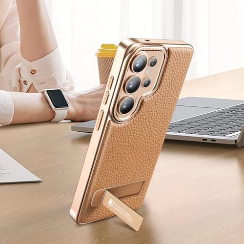 Étui mince Samsung S23 Ultra marron résistant pour éviter les rayures