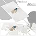 Lothee 40 Pcs Microfiber Jewelry Pouch 8x8 cm Jewelry Packaging Luxury Small Gift Bags Bow Tie Microfiber Bag for Bracelet Necklace Packaging,Envelope Style with String and Divider(White)